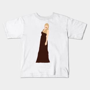 Eras Evermore Bronze Glitter Dress Kids T-Shirt